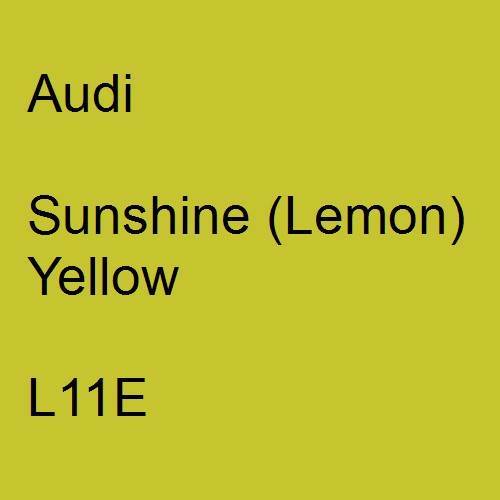 Audi, Sunshine (Lemon) Yellow, L11E.